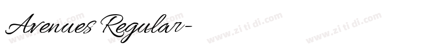 Avenues Regular字体转换